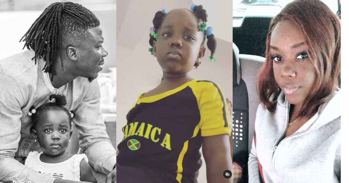 Jidula: Video of Stonebwoy’s Daughter Learning with self-Teaching Machine Drops; Reason she Speaks Fluently