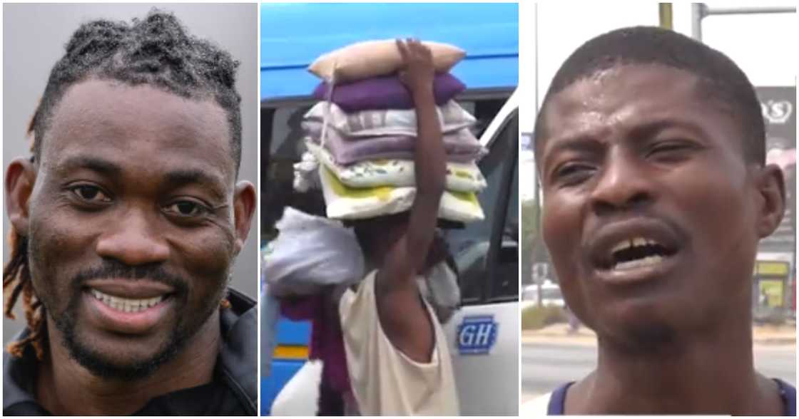 Photos of an ex-convict and Christian Atsu. Photos of an ex-convict and Christian Atsu.