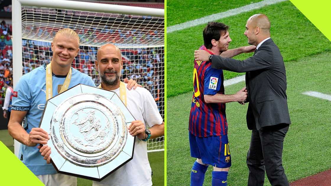 Manchester City boss Pep Guardiola is one of the few coaches to coach Lionel Messi and Erling Haaland