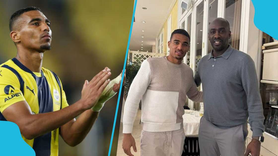 Otto Addo meets defender Alexander Djiku. Otto Addo meets defender Alexander Djiku.