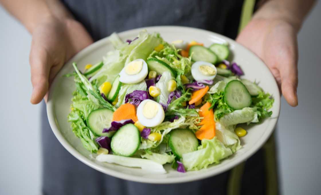 A bowl of vegetable salad