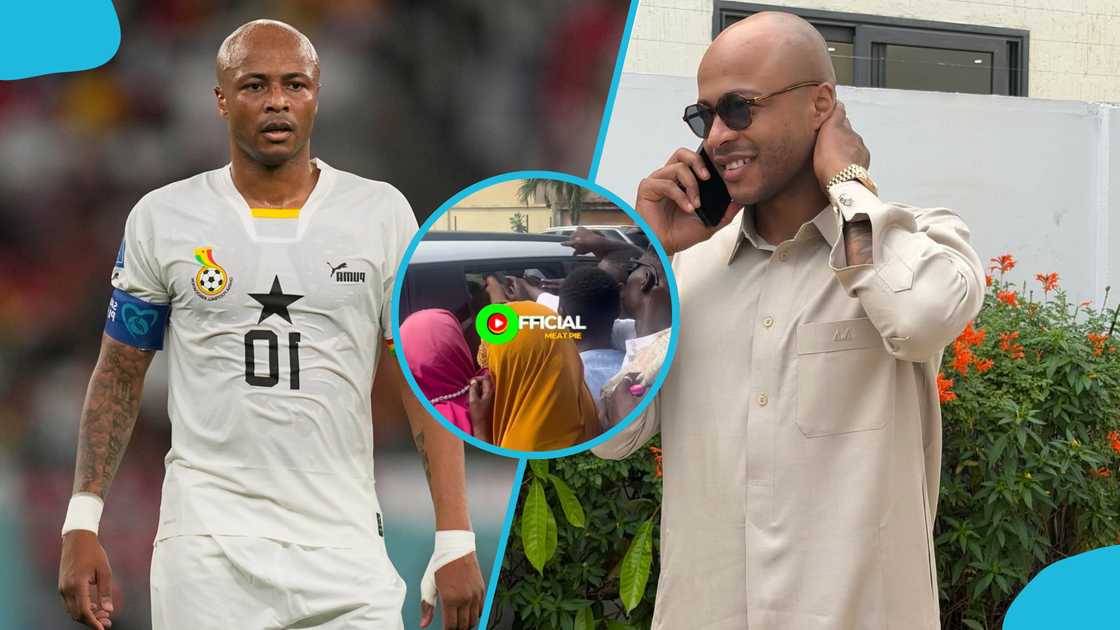 Andre Ayew, Ayew gives to fans, Ayew gives alms, Ayew prays at mosque, Andre Ayew Friday prayers, Black Stars captain, Abedi Pele, Nania FC. Andre Ayew, Ayew gives to fans, Ayew gives alms, Ayew prays at mosque, Andre Ayew Friday prayers, Black Stars captain, Abedi Pele, Nania FC.