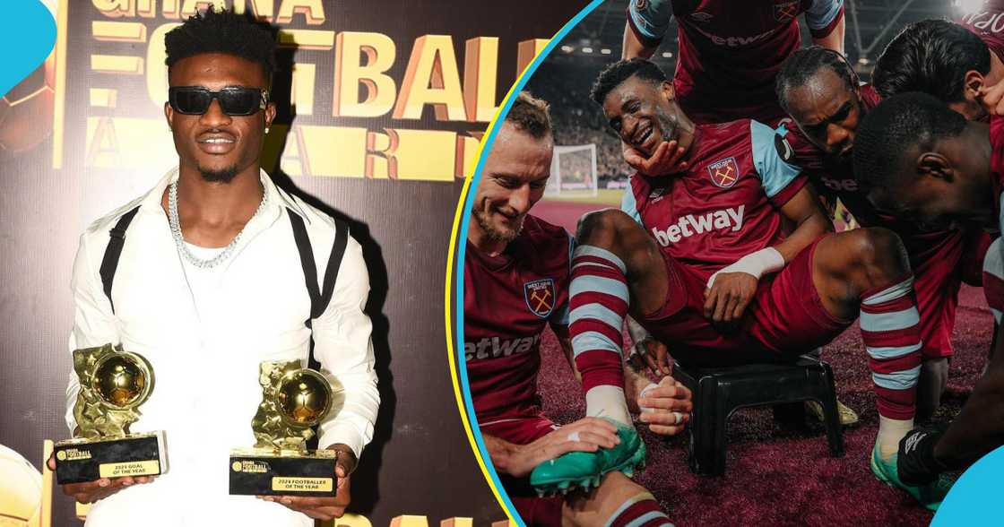 Mohammed Kudus swarmed by little kids at Nima Mohammed Kudus swarmed by little kids at Nima