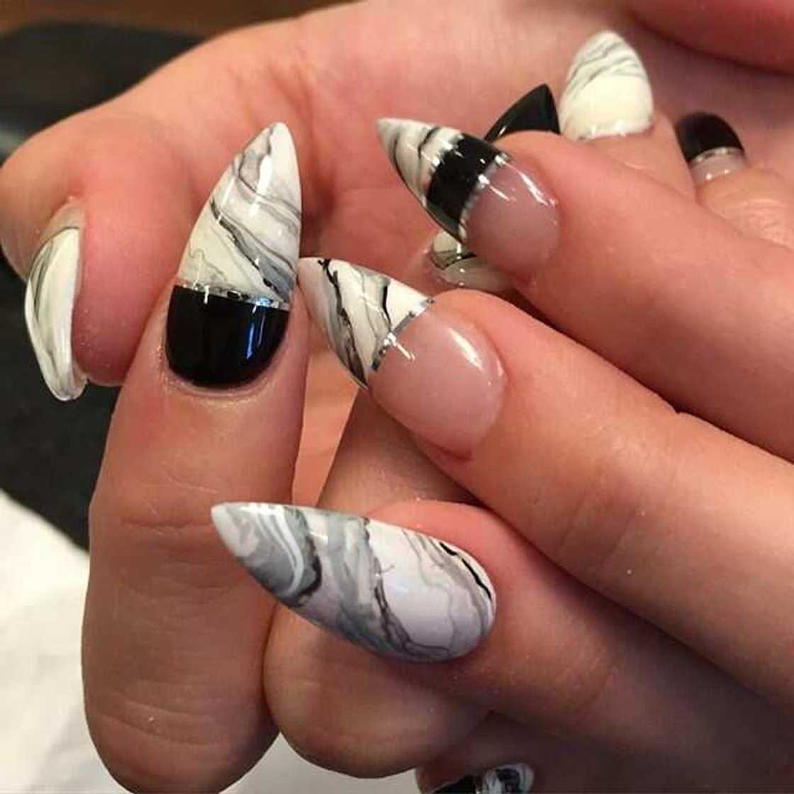 Marble nails