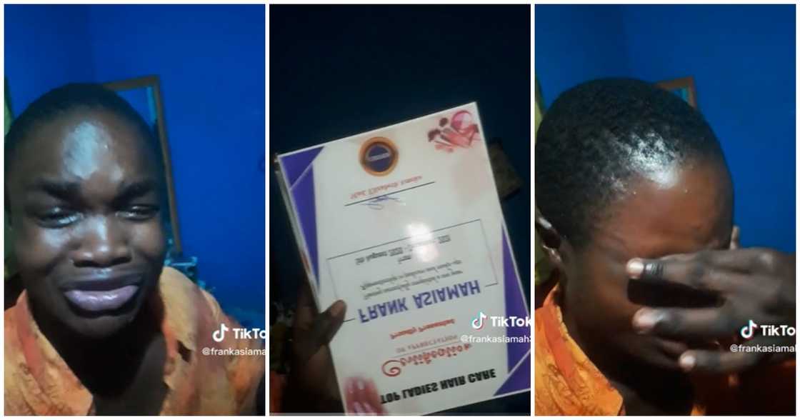 Photo of man crying Photo of man crying