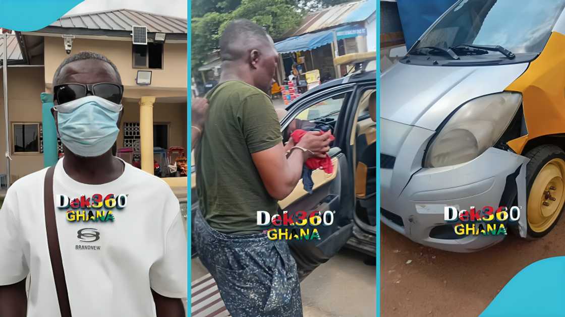Taxi Driver, robbery, Joseph Kwadwo Koranteng, Ghana, brave men in Ghana, Ghanaian heroes, Ghana Police commends Taxi driver for heroic act, people, Darkoman, Executive Senator International School