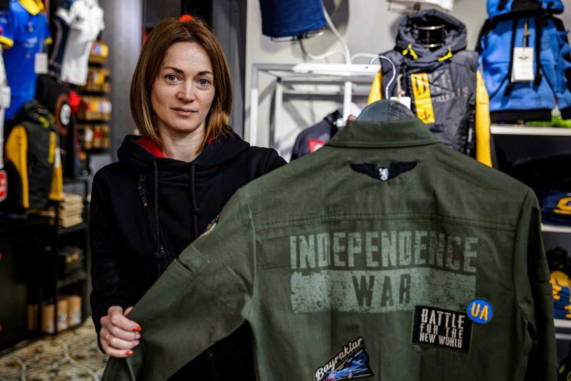 Natalia Kulyk, manager of military-inspired fashion brand Aviatsiya Halychyny, says clothes are a means of allowing the wearer to express an opinion Natalia Kulyk, manager of military-inspired fashion brand Aviatsiya Halychyny, says clothes are a means of allowing the wearer to express an opinion