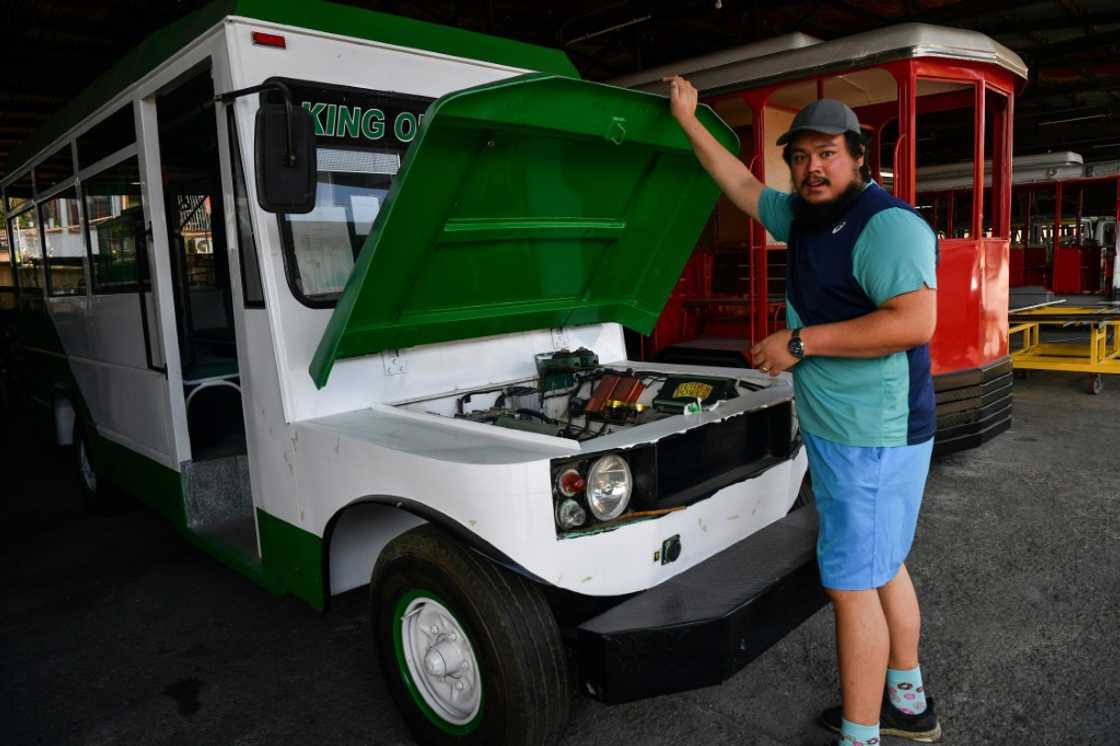 Leonard Sarao, operations supervisor of jeepney maker Sarao Motors, says jeepneys made by Sarao Motors were cheaper than the imported mini-buses and higher quality Leonard Sarao, operations supervisor of jeepney maker Sarao Motors, says jeepneys made by Sarao Motors were cheaper than the imported mini-buses and higher quality