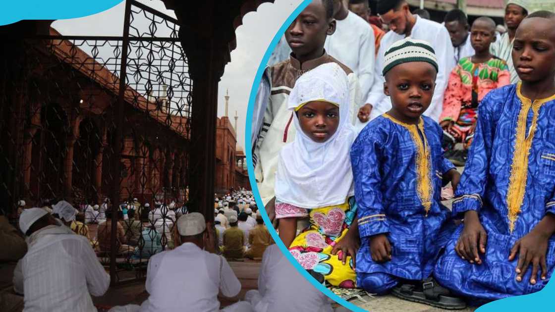 Muslims holding Eid al-Adha prayers Muslims holding Eid al-Adha prayers