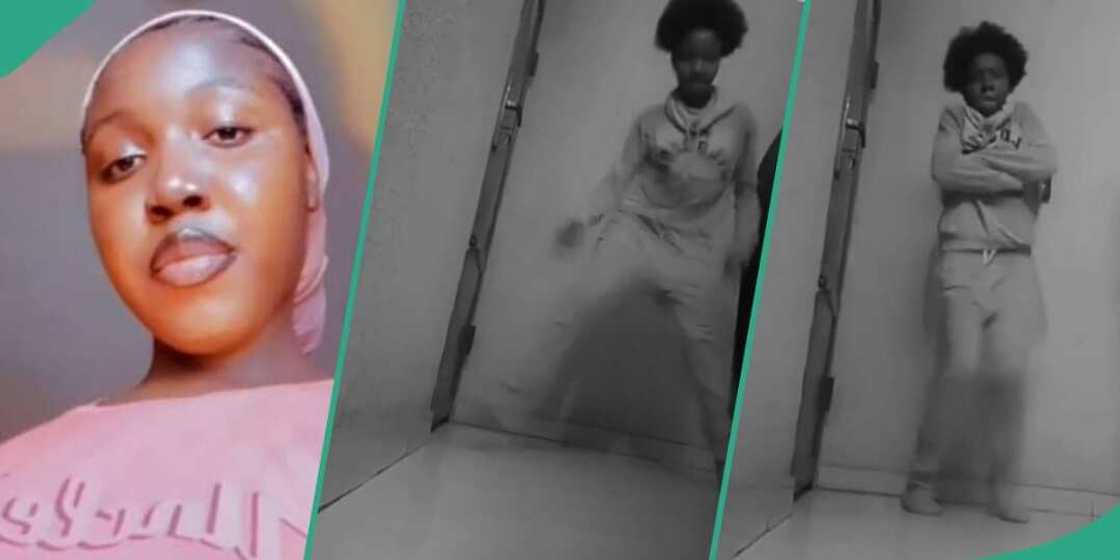 Lady embarrassed after watching her throwback dance video Lady embarrassed after watching her throwback dance video