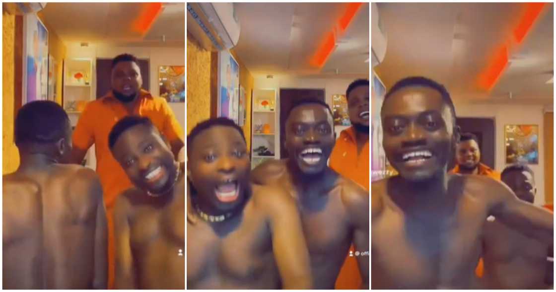 Lil Win dances with Brother Sammy Lil Win dances with Brother Sammy