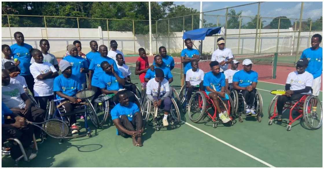 Photo of the Ghana Wheelchair Tennis Team Photo of the Ghana Wheelchair Tennis Team