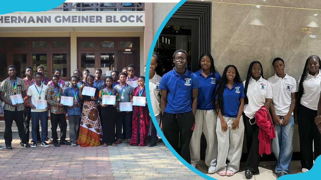 SOS-Hermann Gmeiner International College students displaying certificates after a contest and some students before a school trip SOS-Hermann Gmeiner International College students displaying certificates after a contest and some students before a school trip