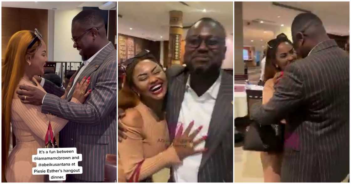 Abeiku Santana and Nana Ama McBrown at Piesie Esther's VGMA Thanksgiving dinner