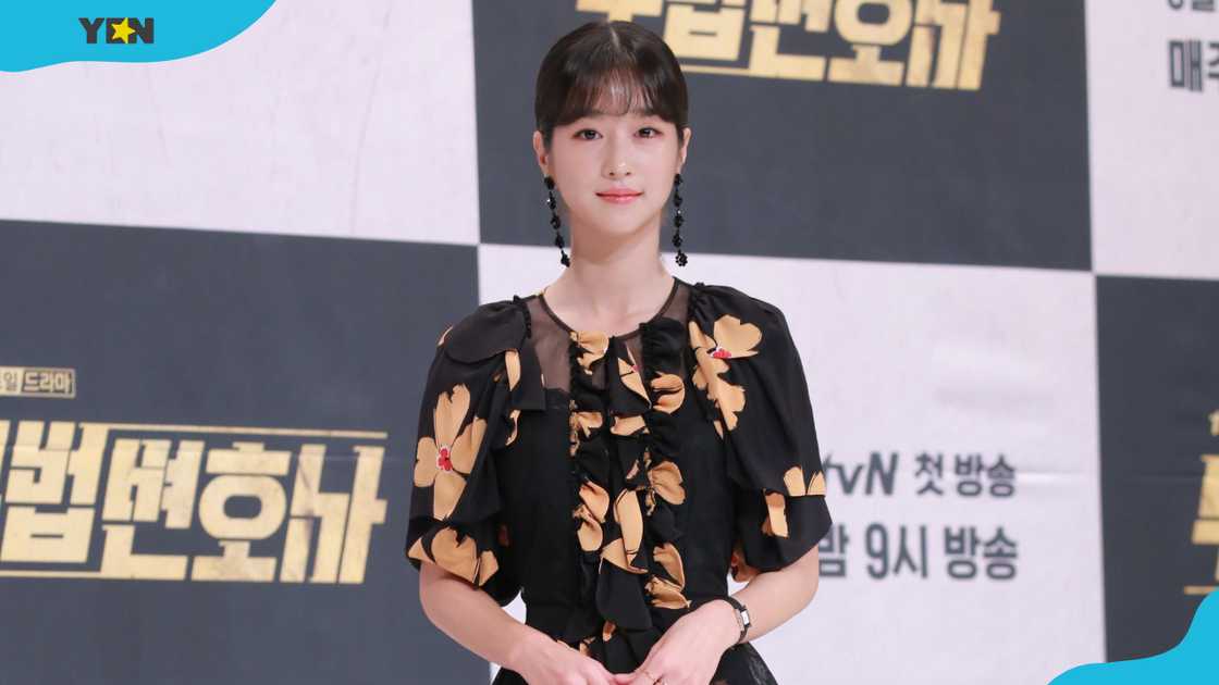 South Korean actress Seo Ye-ji attends the press conference of the TV series 'Lawless Lawyer'.