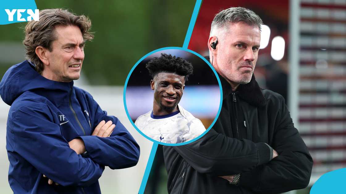 Tottenham, Thomas Frank, Jamie Carragher, Mohammed Kudus, Spurs, Premier League, Champions League, Joao Palhinha, Xavi Simons, FC Copenhagen, Tottenham vs Chelsea, Tottenham news, Spurs latest news