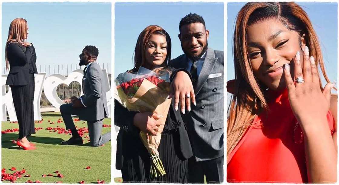 Photos of Jacqueline Moleka and her pastor who proposed marriage to her. Photos of Jacqueline Moleka and her pastor who proposed marriage to her.