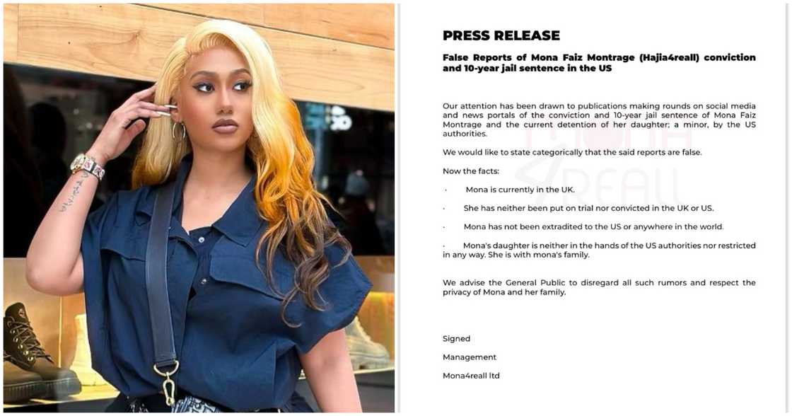 Hajia 4Reall's management dropped a statement about her purported arrest Hajia 4Reall's management dropped a statement about her purported arrest