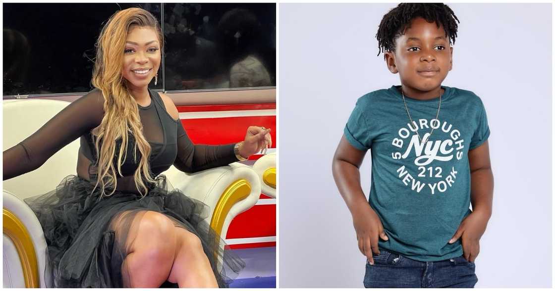 Michy and her son Majesty Michy and her son Majesty