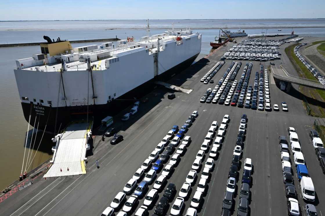Volkswagen cars waiting last month to be put aboard a ship for export near the company's factory in Emden, northwestern Germany Volkswagen cars waiting last month to be put aboard a ship for export near the company's factory in Emden, northwestern Germany