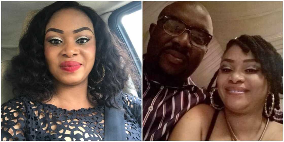 Nigerian woman and her late husband Nigerian woman and her late husband