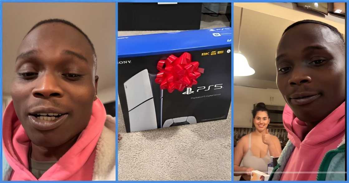 Ghana Man based In US Celebrates Wife For Buying Him PS5: "Find A Girl That Go Love You" Ghana Man based In US Celebrates Wife For Buying Him PS5: "Find A Girl That Go Love You"