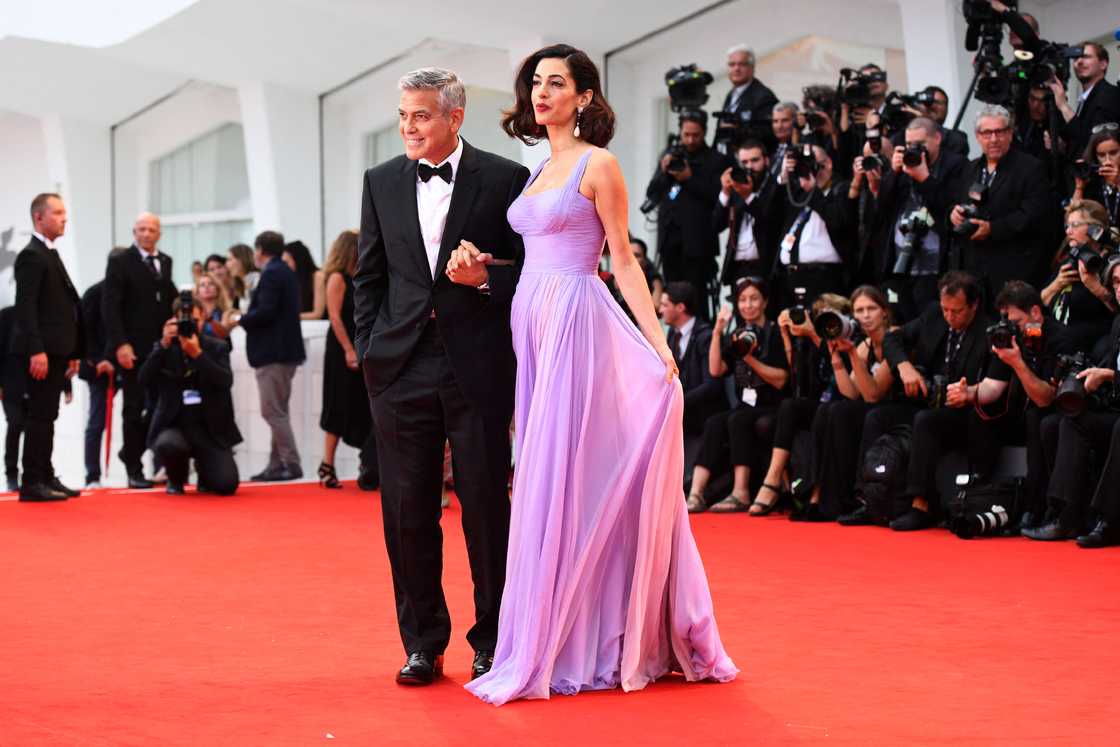 George Clooney and his wife Amal attend the premiere of the movie "Suburbicon"