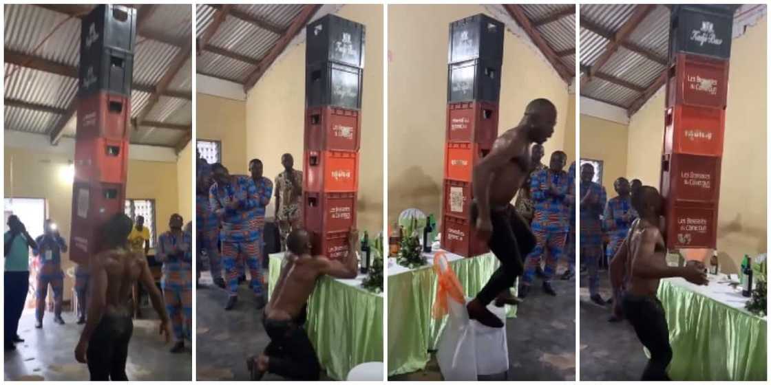 Social media reacts to viral video of man lifting 6 crates at once with just his teeth Social media reacts to viral video of man lifting 6 crates at once with just his teeth