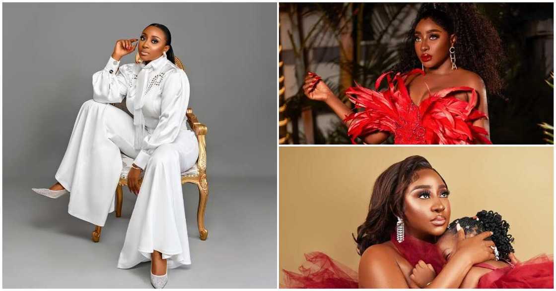 Nigerian Actress Ini Edo Looks Glamorous in Red Gown As She Celebrates Her Daughter's 2nd Birthday
