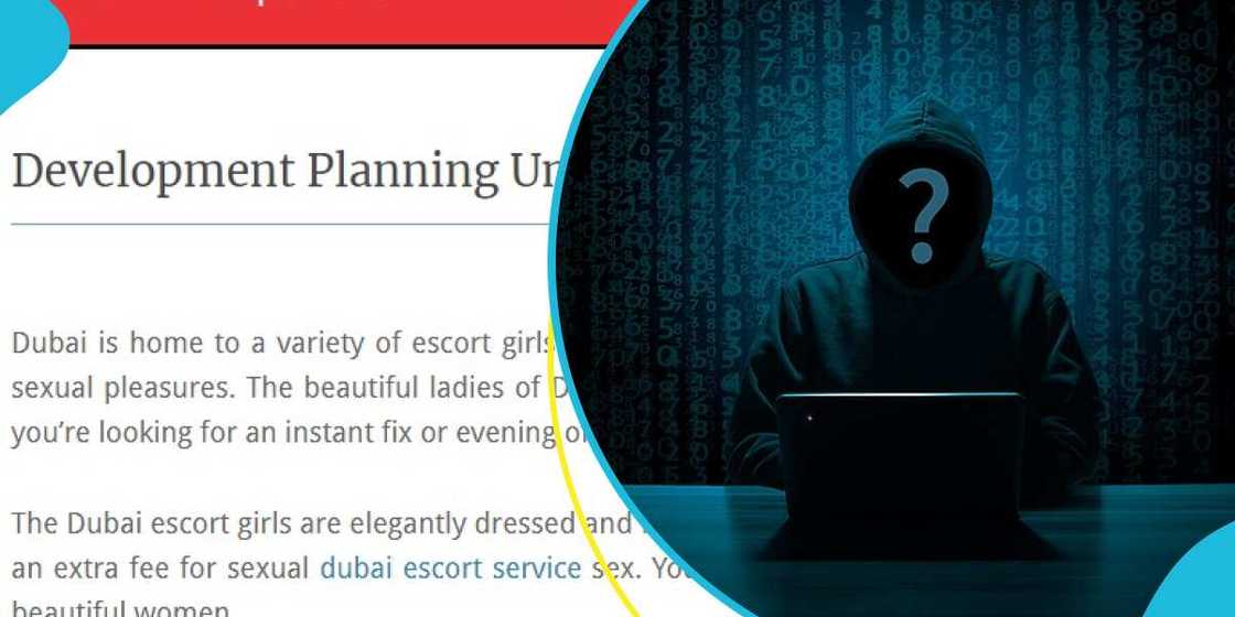 Website hacked Website hacked