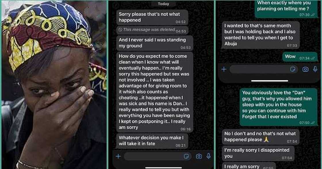 Man leaks chats with girlfriend who cheated on him Man leaks chats with girlfriend who cheated on him
