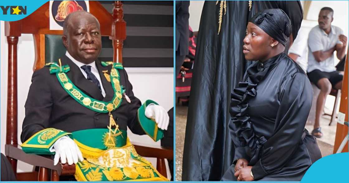 Photo of Otumfuo Osei Tutu II and Afia Pokua Photo of Otumfuo Osei Tutu II and Afia Pokua