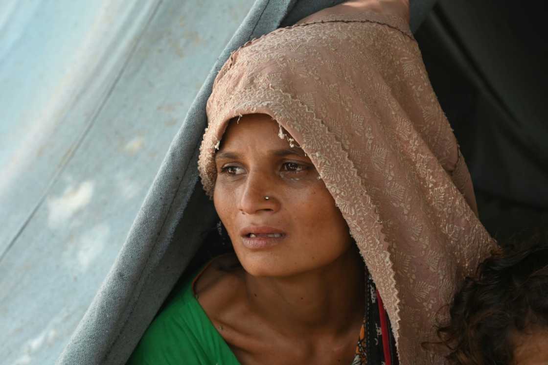 Saira Bibi, a pregnant flood-affected woman, already has four daughters, but is under pressure from her husband and his family to produce a son Saira Bibi, a pregnant flood-affected woman, already has four daughters, but is under pressure from her husband and his family to produce a son