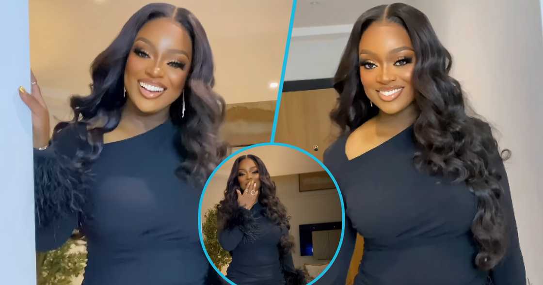 Jackie Appiah serves fans beauty goals. Jackie Appiah serves fans beauty goals.