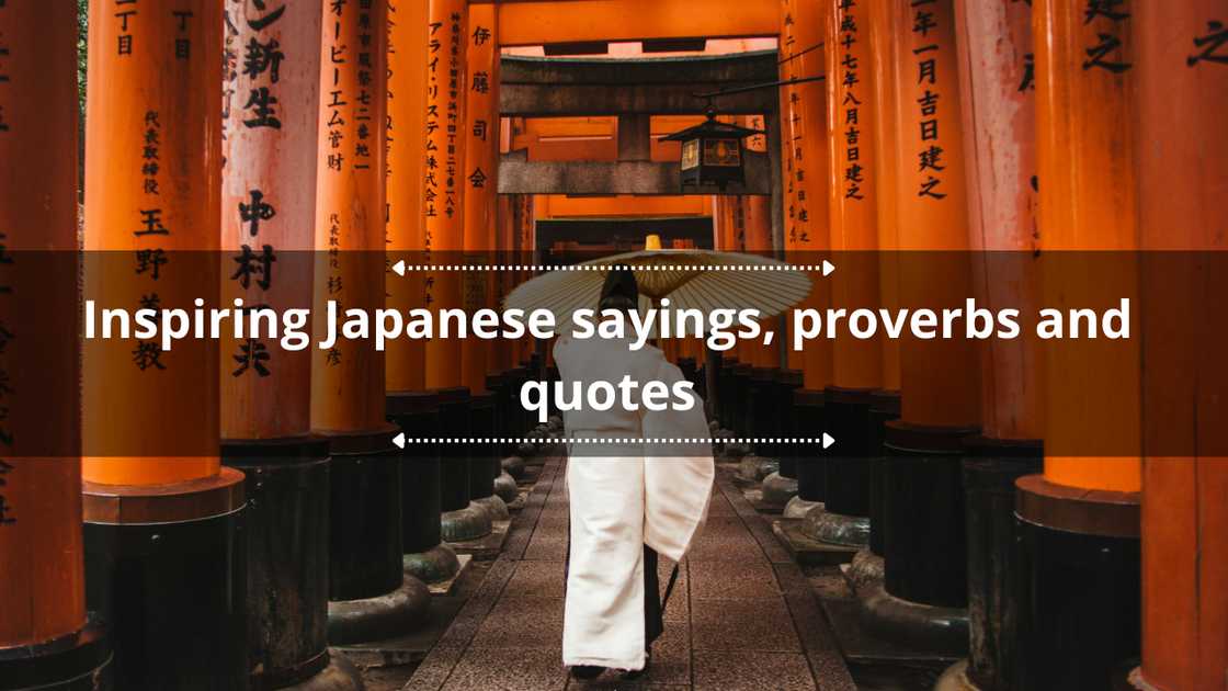 Japanese sayings