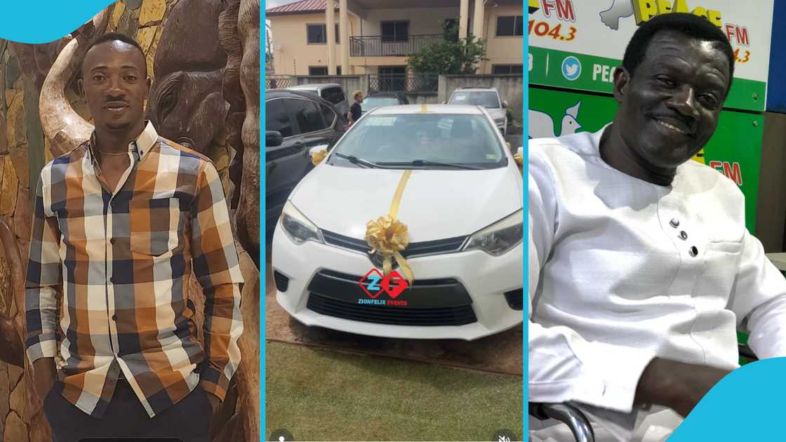 Salinko, Kumawood actor, Nana Yaw Asare, Gospel legend, Musician, Car gift, Cash gift, Money gift. Salinko, Kumawood actor, Nana Yaw Asare, Gospel legend, Musician, Car gift, Cash gift, Money gift.