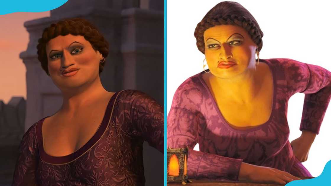 Doris in a purple dress Doris in a purple dress