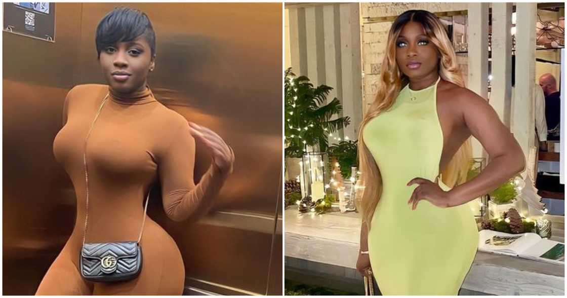 Princess Shyngle in bodycon dresses