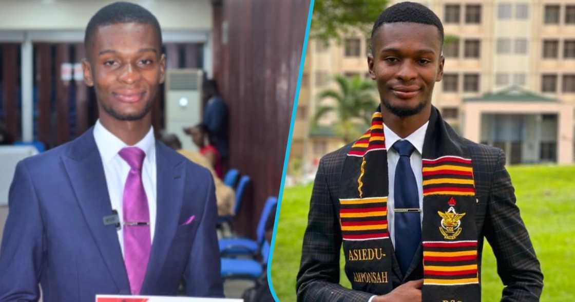 Graduate Nana Kwame Asiedu-Amponsah wins award at KNUST.