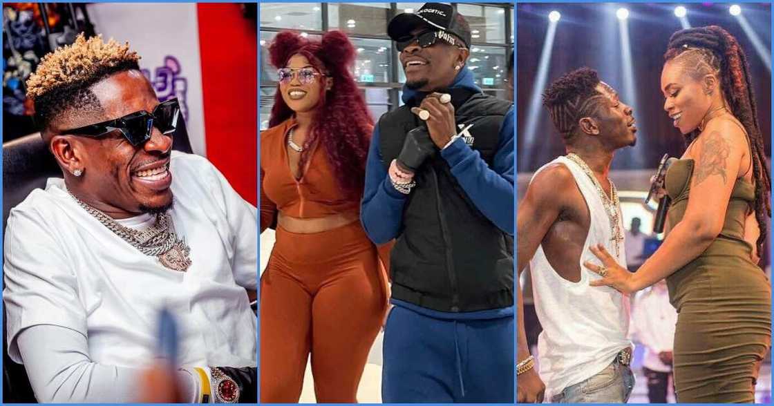 Shatta Wale and girlfriend Shatta Wale and girlfriend