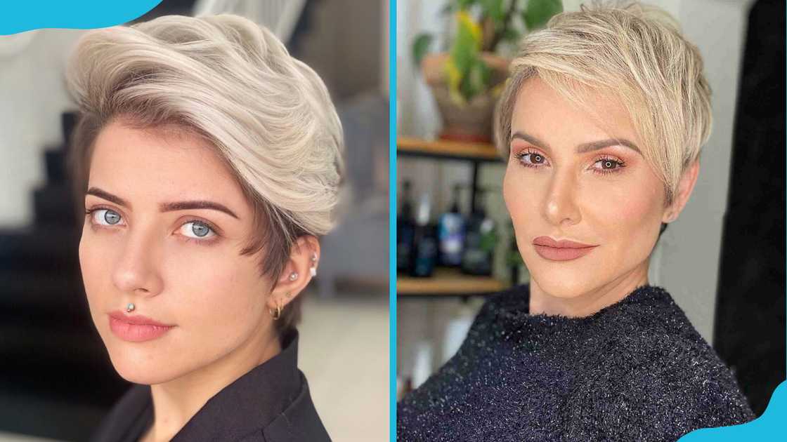 Bold long pixie with a quiff Bold long pixie with a quiff