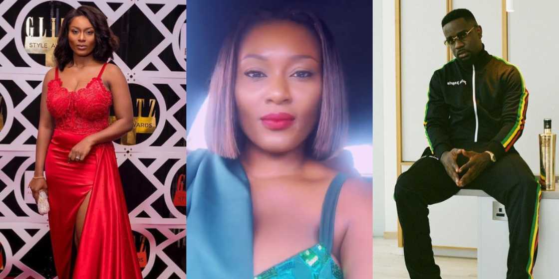 Tracy Owusu Addo (L), Sarkodie (R) Tracy Owusu Addo (L), Sarkodie (R)