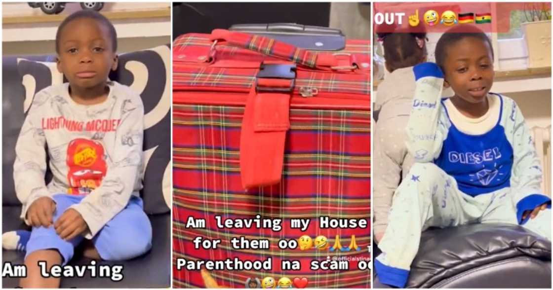 Ghanaian mom stirs reactions as she leaves crying sons begging her not to leave them. Ghanaian mom stirs reactions as she leaves crying sons begging her not to leave them.