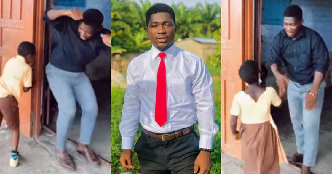 Ghanaian Teacher Welcomes Students to Class in a Special Way Ghanaian Teacher Welcomes Students to Class in a Special Way