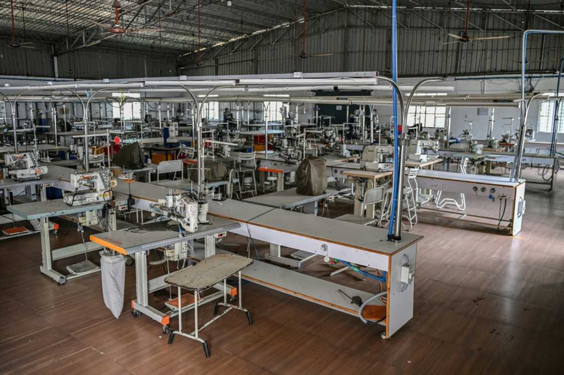 Garment factories have been left idle as companies fret over the impact on their business with US customers Garment factories have been left idle as companies fret over the impact on their business with US customers