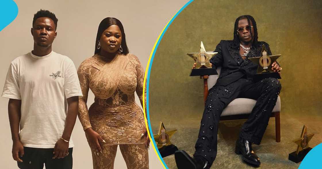 Kwame Baah, Sista Afia and Stonebwoy in photos from left to right