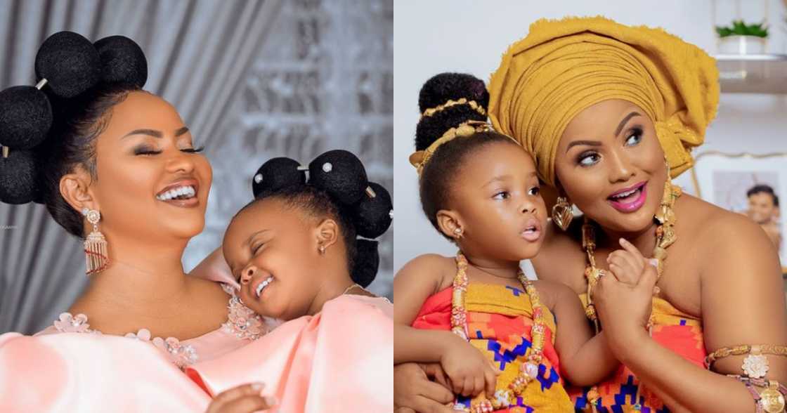 Nana Ama McBrown and Baby Maxin