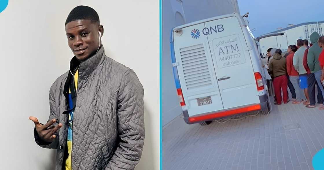 Ghanaian man, relocates abroad, factory worker, first salary, greener pastures. Ghanaian man, relocates abroad, factory worker, first salary, greener pastures.
