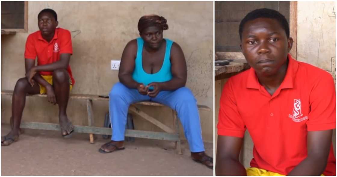 A Ghanaian boy who has gained admission into the university to study Law needs GH¢5 to pay his fees. A Ghanaian boy who has gained admission into the university to study Law needs GH¢5 to pay his fees.