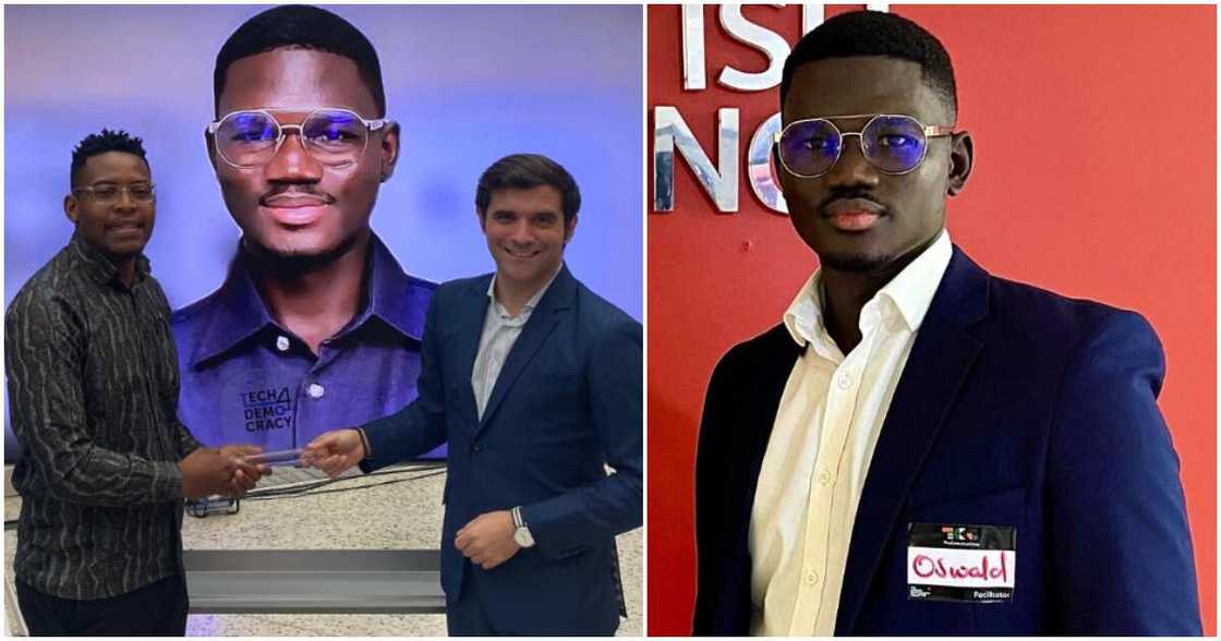 Photos of Oswald Wedam and others at Tech4Democracy Venture Day Africa Competition in South Africa. Photos of Oswald Wedam and others at Tech4Democracy Venture Day Africa Competition in South Africa.